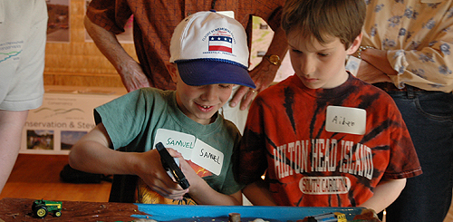 Children having an enjoyable time at Members' Day