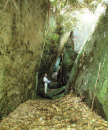 Charles Bier explores a
“rock city.”